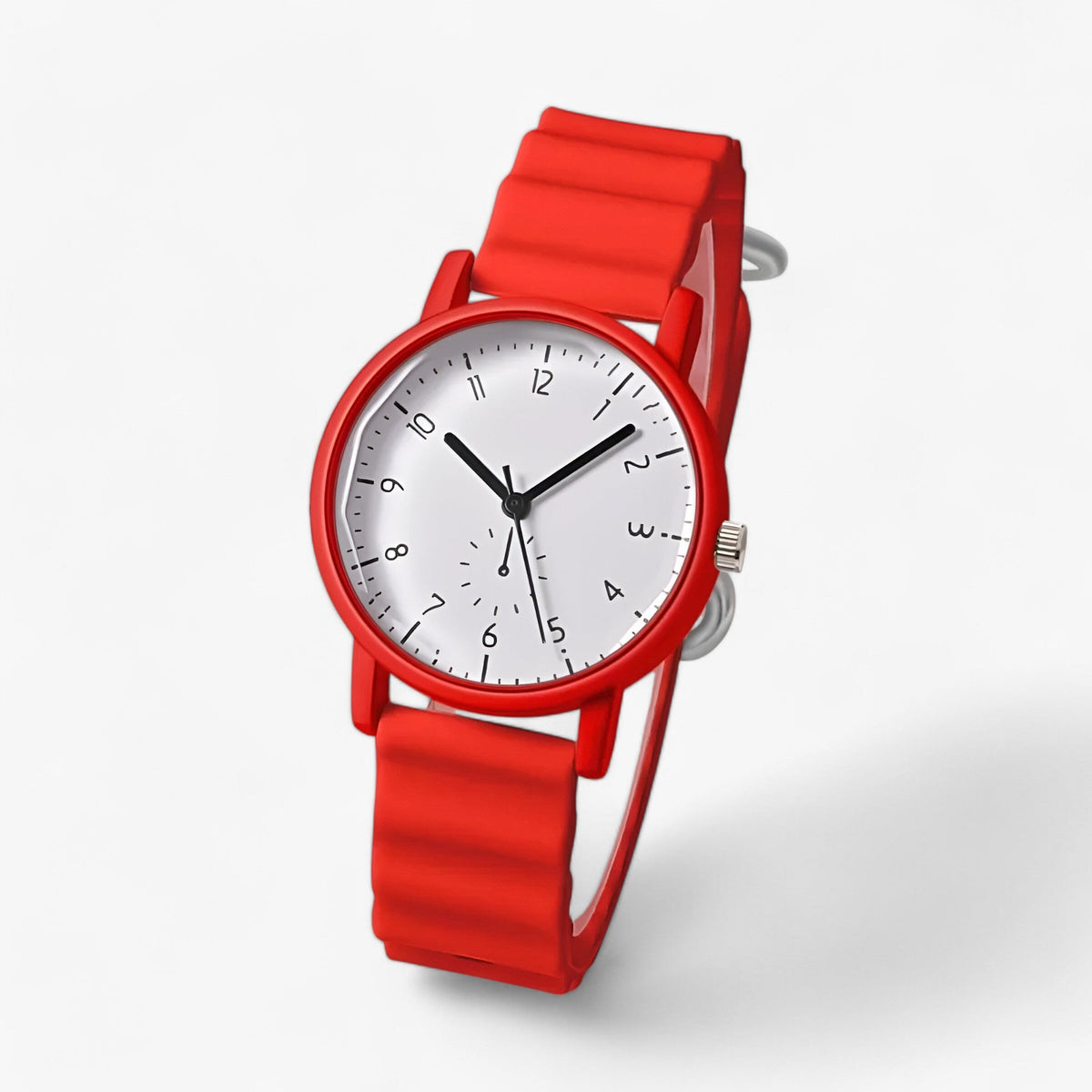 Mina Colorful Quartz Watch with Elegant Silicone Strap
